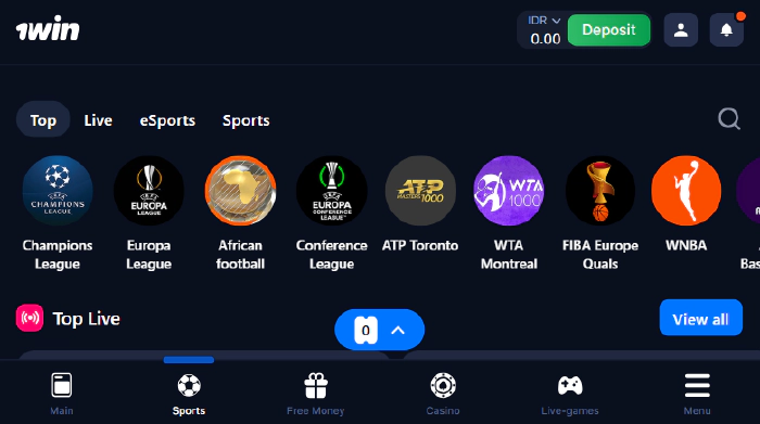 Pasang taruhan olahraga online di 1win Indonesia dengan odds terbaik dan pembayaran cepat