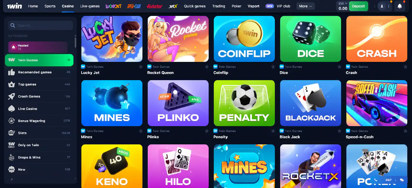 1win game online terbaik di Indonesia